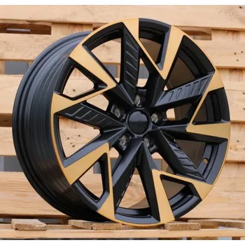 Alu kolo Alu kola Racing Line YF0443, 18x8 5x112 ET40, černá matná + měděná barva leštění