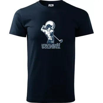 Pánské tričko Nejlepší golfista - Triko extra velké (5-8XL) - 8XL ( Námořní modrá (velmi tmavá - téměř černá) )