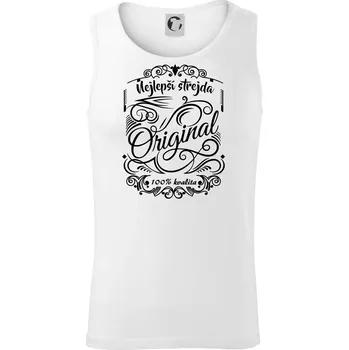 Vintage nejlepší strejda 100% kvalita - Tílko pánské Core - M ( Bílá )