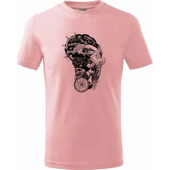 Pirátské tetování - Tričko dětské bavlněné - 98 cm / 2 roky ( Růžová )