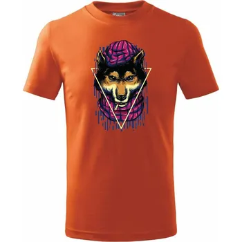 Chlapecké oblečení Vlčí důchod - Tričko dětské bavlněné - 134 cm/8 let ( Oranžová )