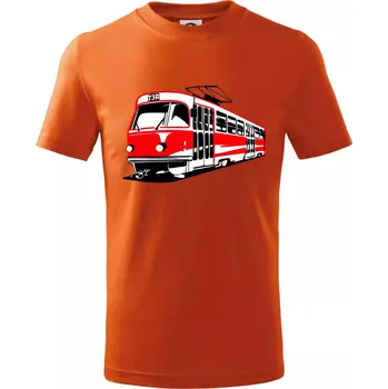 Chlapecké tričko Tramvaj T3R barevná - Tričko dětské bavlněné - 104-110cm / 3-4 roky ( Oranžová )