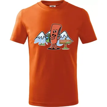 Chlapecké oblečení Hřebenová túra - Tričko dětské bavlněné - 146 cm/10 let ( Oranžová )