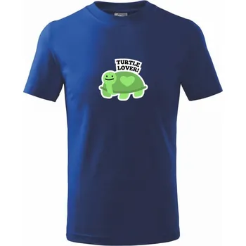 Turtle lover - kreslený - Tričko dětské bavlněné - 98 cm / 2 roky ( Královská modrá )