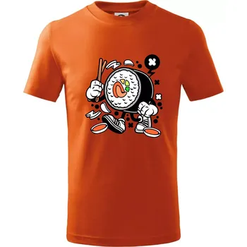 Sushiman - Tričko dětské bavlněné - 158 cm/12 let ( Oranžová )