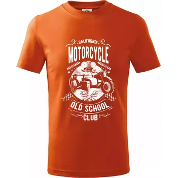 Chlapecké tričko California Old School Club - Tričko dětské bavlněné - 122 cm/6 let ( Oranžová )