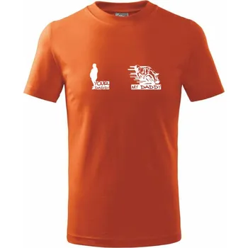 Your daddy - My daddy - Silnice - Tričko dětské bavlněné - 146 cm/10 let ( Oranžová )