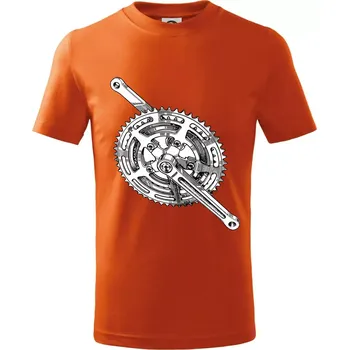 Chlapecké oblečení Cyklo převodník - Tričko dětské bavlněné - 158 cm/12 let ( Oranžová )