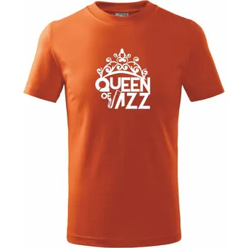 Chlapecké tričko Queen of Jazz - Tričko dětské bavlněné - 146 cm/10 let ( Oranžová )