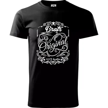 Vintage nejlepší bratr 100% kvalita - Triko extra velké (5-8XL) - 8XL ( Černá )