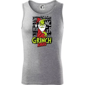 Grinch Xmas - Tílko pánské Core - XL ( Tmavě šedý melír )