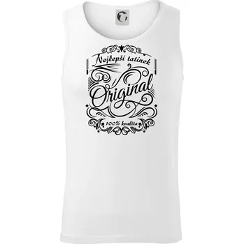 Vintage nejlepší tatínek 100% kvalita - Tílko pánské Core - 2XL ( Bílá )