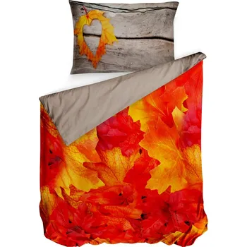 Povlečení Gipetex Natural Dream 3D italské povlečení 100% bavlna Podzim - 140x220 / 70x90 cm