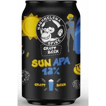 Pivo Nachmelená Opice Sun Apa 12° 0,33 l plech
