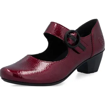 Dámské polobotky DÁMSKÉ POLOBOTKY RIEKER 41756-33 ČERVENÁ Barva: Červená, Velikost: 38