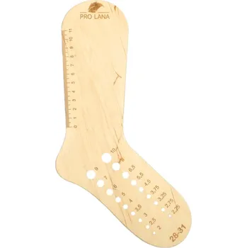 Doplňky Pro Lana Blokovač ponožek vel. 28-31, s měřidlem jehlic