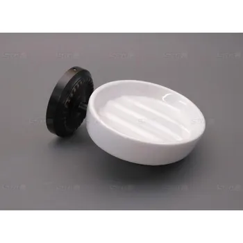 Sada koupelnových doplňků Mýdelník s držákem černá měď 68007