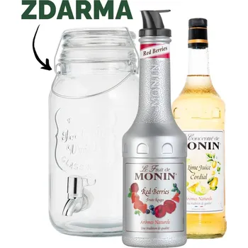 Sirup Dispenzer 4 l ZDARMA k sadě na limonádu Červené plody MONIN