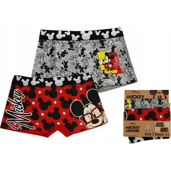 Boxerky Sun City Chlapecké boxerky MICKEY 2pack bio bavlna Červenošedá, Velikost: 92/98 92/98