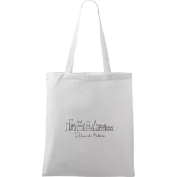 Mallorca - Siluety památek - Taška bavlněná - 42 x 38 cm ( Bílá )