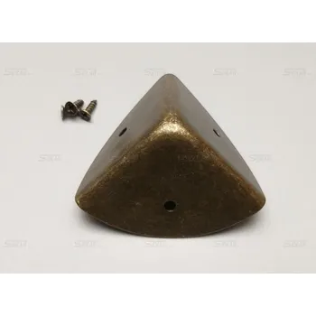 Truhla Roh ozdobný staromosaz 40x40