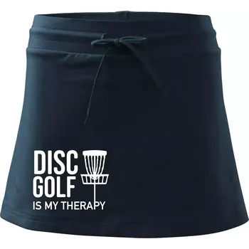 Dámské oblečení Disc golf is my therapy - Sportovní sukně - two in one - XS ( Námořní modrá (velmi tmavá - téměř černá) )