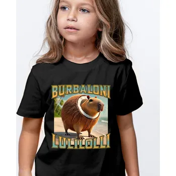 Pánské tričko Tričko Italian Brainrot - Burbaloni Lulilolli Barva: Černá, Velikost: 3XL, Střih: Dámské