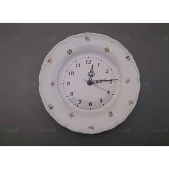 Hodiny Porcelánové hodiny talíř 27cm Házenky