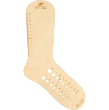 Doplňky Pro Lana Blokovač ponožek vel. 32-34, s měřidlem jehlic