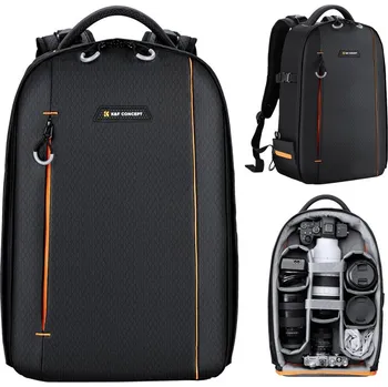 Ochrana fotoaparátu a videokamery K&F Concept profesionální foto batoh 18L Nature Wander 05 černá (voděodolný fotobatoh na jakoukoliv příležitost KF13.140)