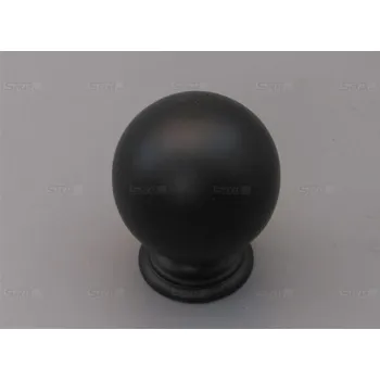 Nábytkové kování Knopka kulička černá 35mm 3974