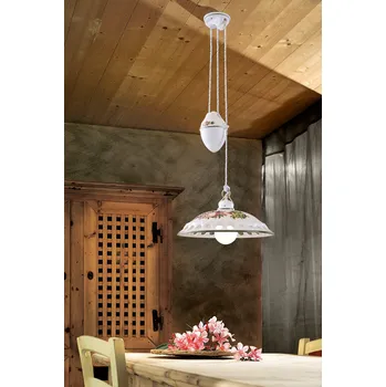 Ferroluce C373/C Keramický lustr děrovaný stahovací Napoli