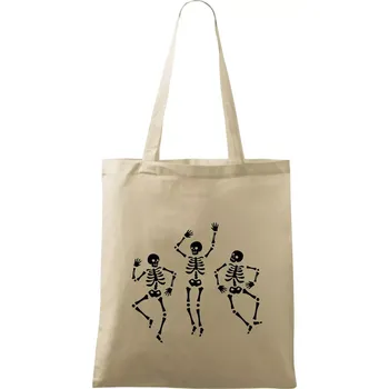 Nákupní taška Tancující kostlivci - Taška bavlněná - 42 x 38 cm ( Naturální )