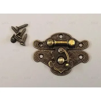 Petlička ozdobná uzavíratelná patina 49x38mm