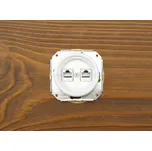 Keramická zásuvka data RJ45 bílá modul