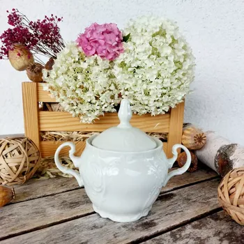 Konvice na čaj BERNADOTTE IVORY cukřenka 220 ml, slonová kost, Thun 1794 (Porcelánová cukřenka 2. jakost)