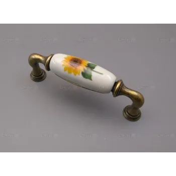 Nábytkové kování úchytka porcelán 96mm 15136K0965H.09B slunečnice