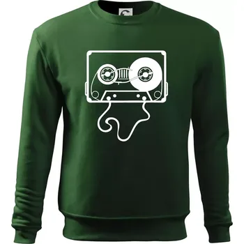 Chlapecké tričko Gramo kazeta - Mikina Essential dětská - 146 cm/10 let ( Lahvově zelená )