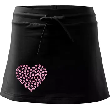 Dámská sukně Psí láska - Sportovní sukně - two in one - M ( Černá )