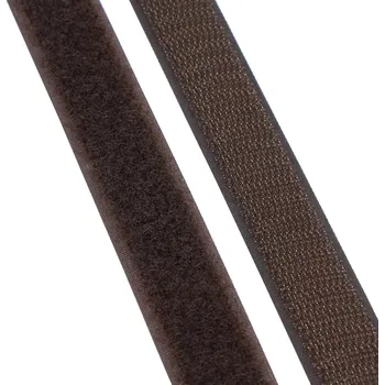 Zip Suchý zip 20 mm komplet - tmavě hnědá