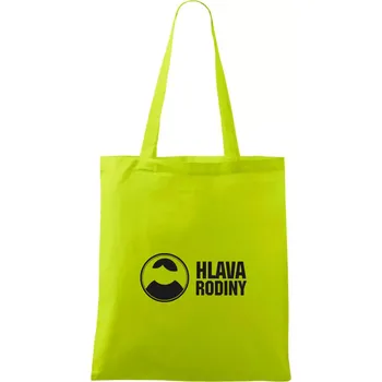 Hlava rodiny - Taška bavlněná - 42 x 38 cm ( Limetková )