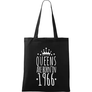 Queens are born in 1996 - Taška bavlněná - 42 x 38 cm ( Černá )