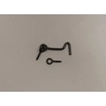 Háček s očkem 60mm černý 88712