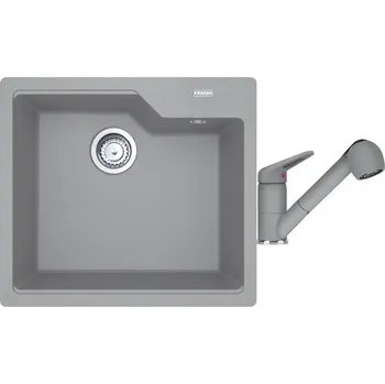Granitový dřez Set Franke UBG 610-56 Šedý kámen + Franke FC 9547 Šedý kámen