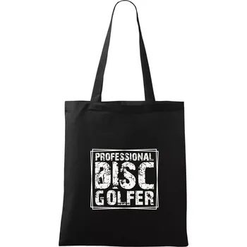 Nákupní taška Professional disc golfer - Taška bavlněná - 42 x 38 cm ( Černá )