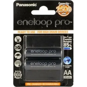 PANASONIC Akum: Ni-MH AA 1,2V 2450mAh ENELOOP PRO Ø14,35x50,4mm blistr