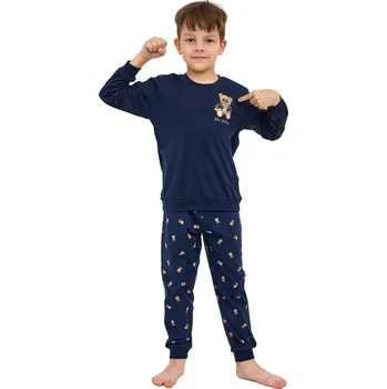 Chlapecké pyžamo Chlapecké pyžamo CORNETTE 593/179 966/179 BIG BOSS tmavě modrá 110/116 0