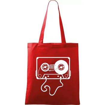 Gramo kazeta - Taška bavlněná - 42 x 38 cm ( Červená )