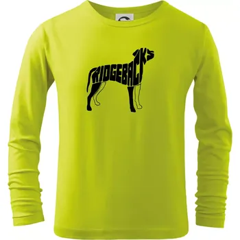Dětská móda Ridgeback - Triko dětské Long Sleeve - 158 cm/12 let ( Limetková )
