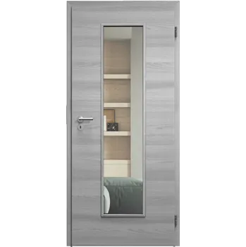 Interiérové dveře SAPELI ELEGANT KOMFORT M55 - CPL LAMINÁT - OTOČNÉ DVEŘE VČ. ZÁRUBNĚ - Dub zimní Průchozí šířka (cm): 120, Průchozí výška (cm): 210, Typ skla: Čiré sklo